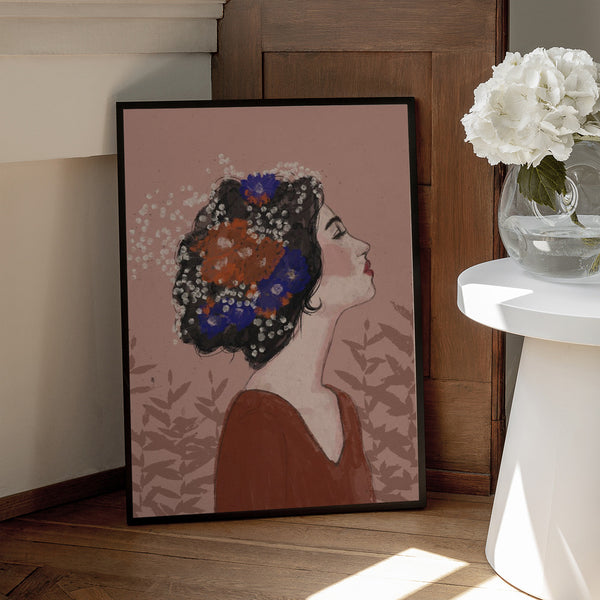 Tablou înramat „Blossoms in Profile” de Treechild