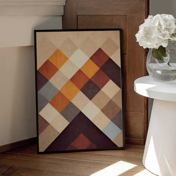 Tablou înramat „Geometric Harmony” de Treechild