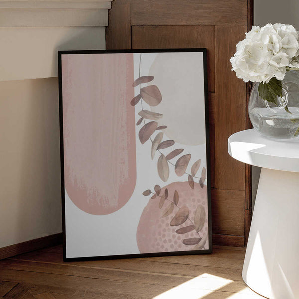 Tablou înramat „boho pink-2” de Sally Ann Moss