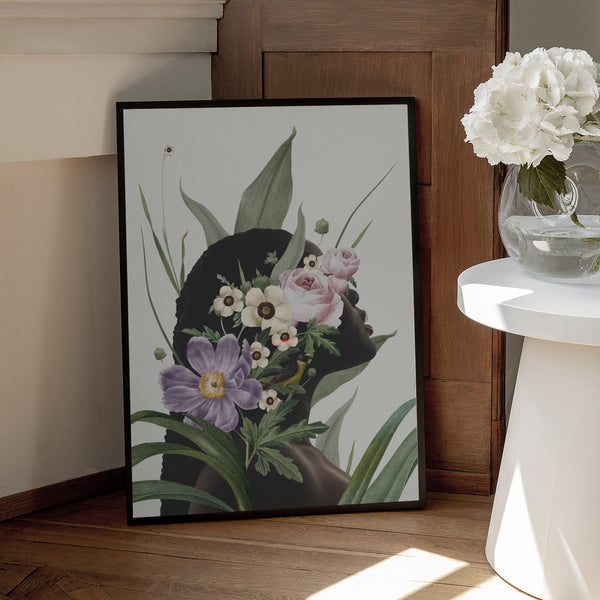 Tablou înramat „Purple flower” de Frida Floral Studio