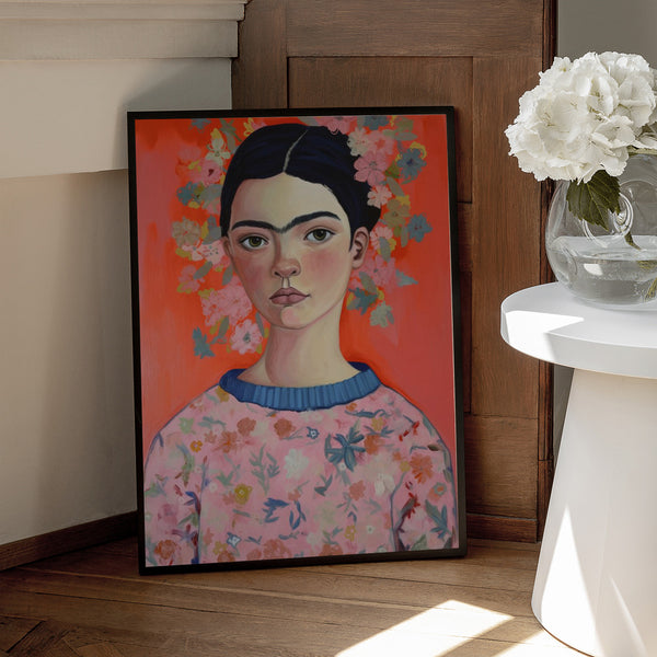 Tablou înramat „Floral Portrait Aura” de Treechild