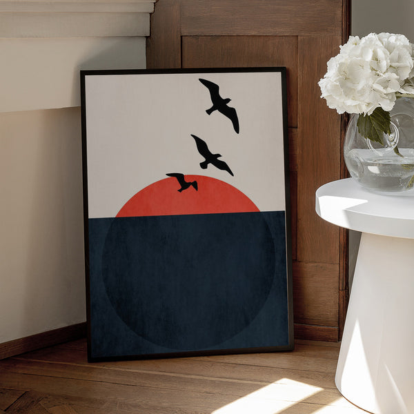 Tablou înramat „Sunset Breeze” de Kubistika