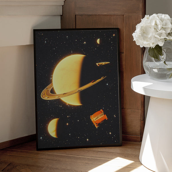 Tablou înramat „Rings of Saturn” de Taudalpoi