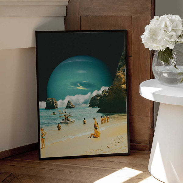 Tablou înramat „Space Beach” de Taudalpoi