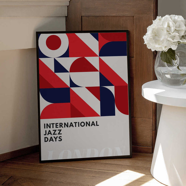 Tablou înramat „Jazz Days London” de Kubistika