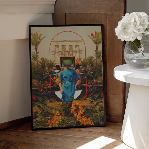 Tablou înramat „Her Asymmetries” de Frank Moth