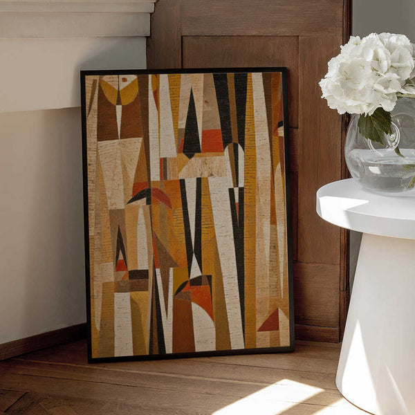 Tablou înramat „Geometric Harmony” de Treechild