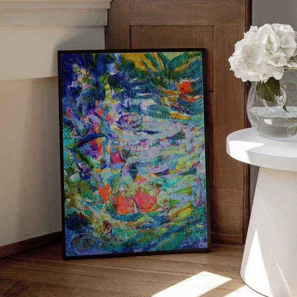 Tablou înramat „Luminous Petal Cascade” de Dorothy Fagan