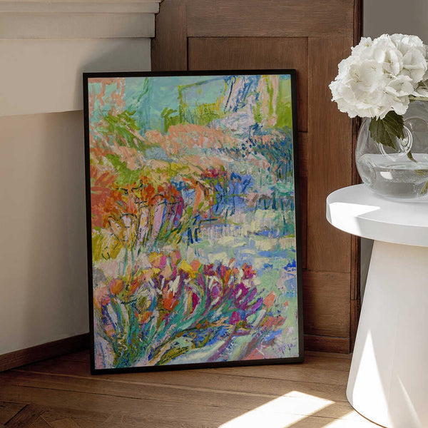 Tablou înramat „Vibrant Garden Path” de Dorothy Fagan