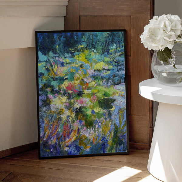 Tablou înramat „Vibrant Garden Glow” de Dorothy Fagan