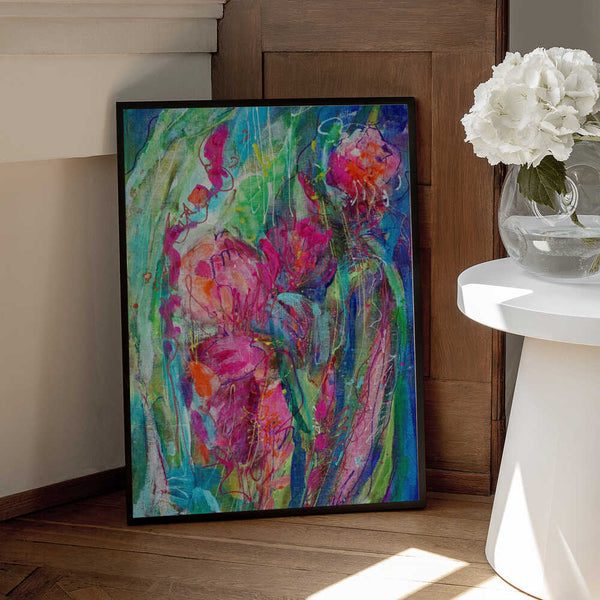 Tablou înramat „Impressionist Floral Abstract” de Dorothy Fagan