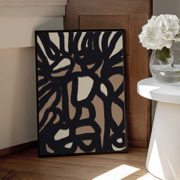 Tablou înramat „Dynamic Interplay Of Shapes” de Little Dean