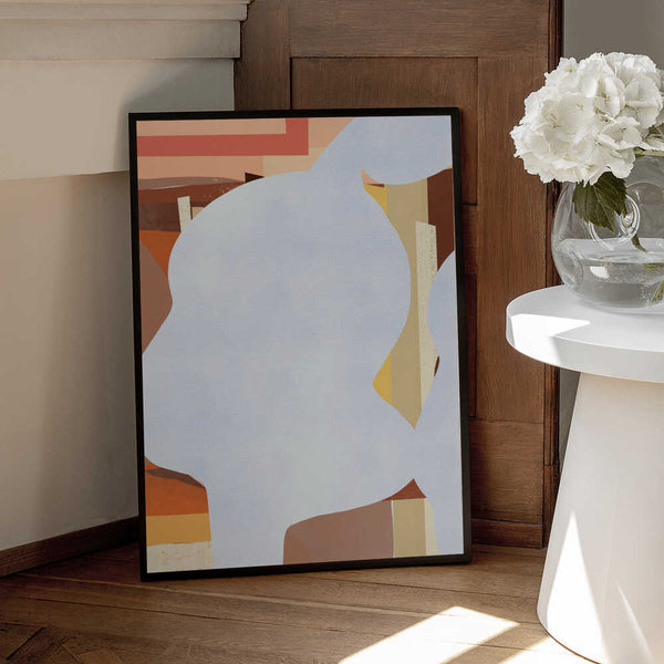 Tablou înramat „Geometric Shapes And Fluid Forms” de Little Dean