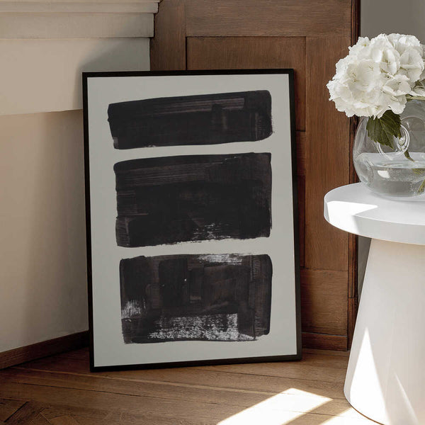 Tablou înramat „Ink Motif 9” de Ejaaz Haniff