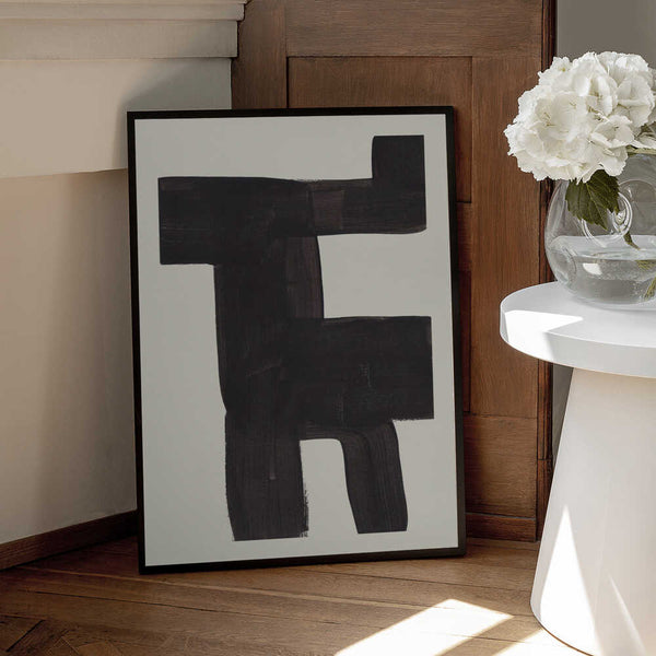 Tablou înramat „Ink Motif 40” de Ejaaz Haniff