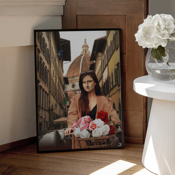 Tablou înramat „Mona On Florence” de Dikhotomy