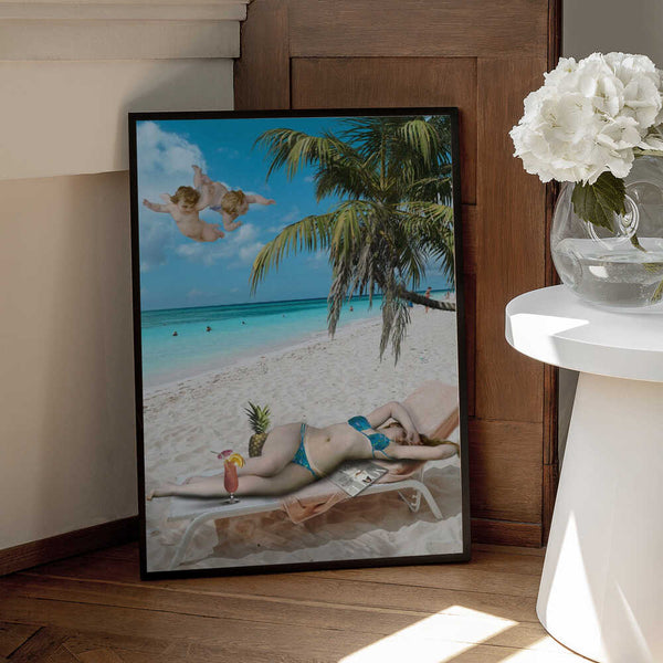 Tablou înramat „Venus On Beach” de Dikhotomy