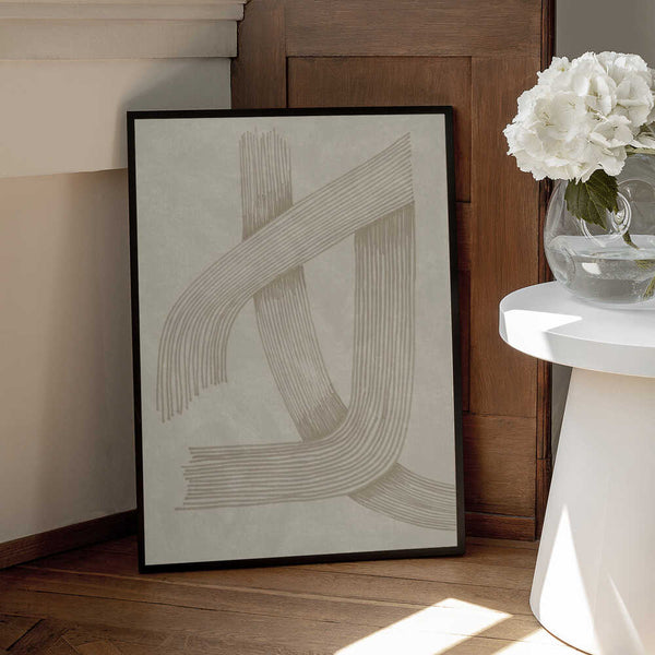 Tablou înramat „Abstract Sophisticated Line 01” de Lucrecia Caporale