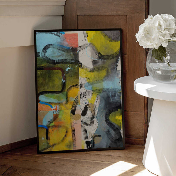 Tablou înramat „Abstract” de Poonam Choudhary