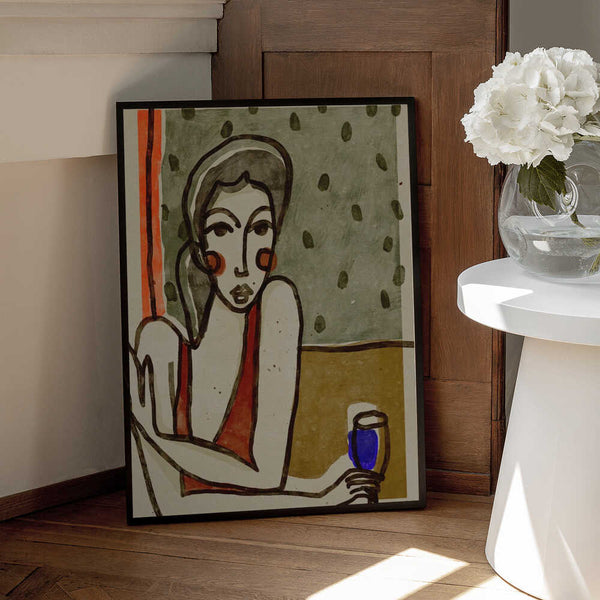 Tablou înramat „Café Contemplation” de Treechild