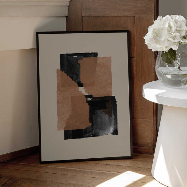 Tablou înramat „Earthy Blocks Blend” de THE MIUUS STUDIO