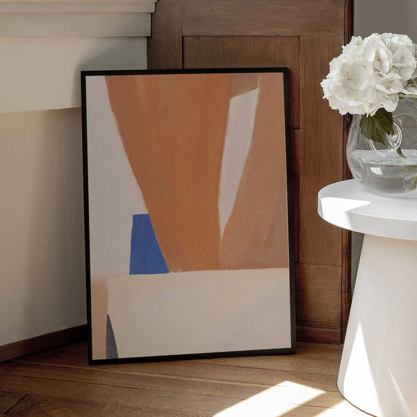 Tablou înramat „Warm Earth Tones And Bold Geometric Shapes” de Little Dean