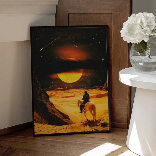 Tablou înramat „Western Space Adventure” de Taudalpoi