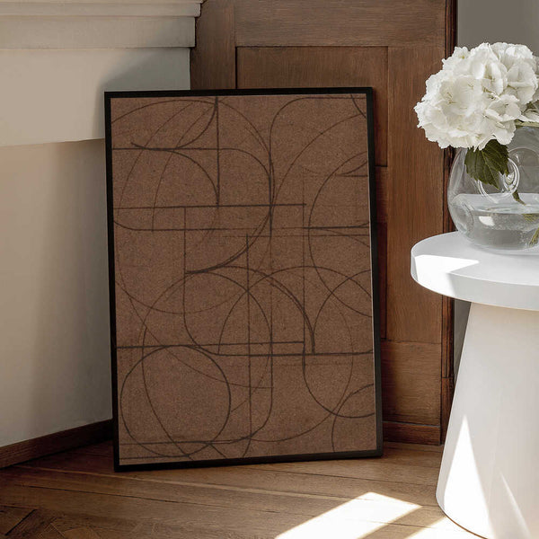 Tablou înramat „Curved 1” de Dan Hobday