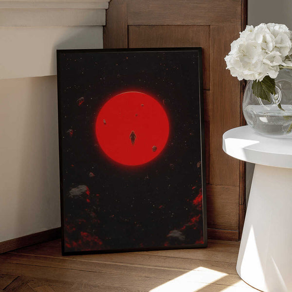 Tablou înramat „Red Moon” de Taudalpoi