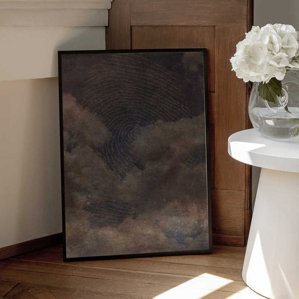 Tablou înramat „Sign In the Sky Brown” de Pia Lilenthal