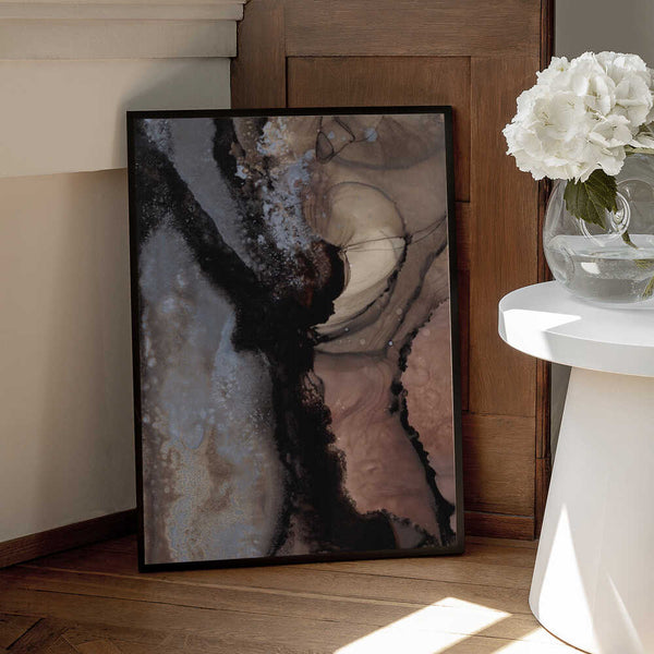 Tablou înramat „Organic Shapes with Earthy Tones” de uplusmestudio