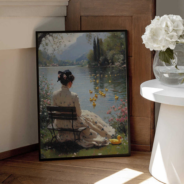 Tablou înramat „Tranquil Waterside” de Dikhotomy