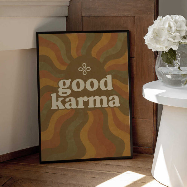 Tablou înramat „Karma Waves” de Treechild