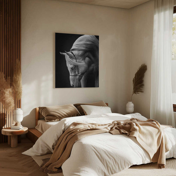 Tablou canvas „white stallion” de Ulrike Leinemann