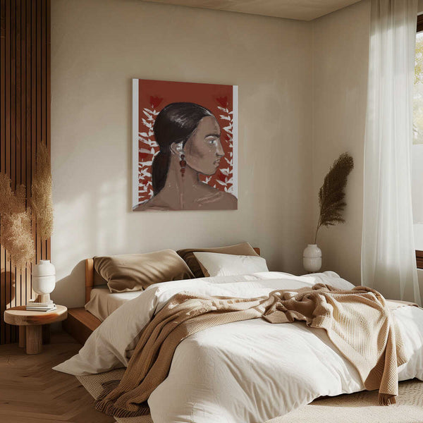 Tablou canvas „Crimson Elegance” de Treechild