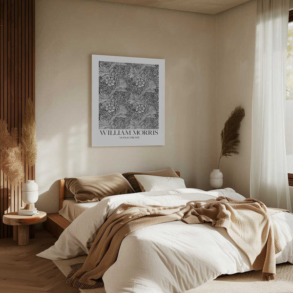 Tablou canvas „Marigold Monochrome” de William Morris