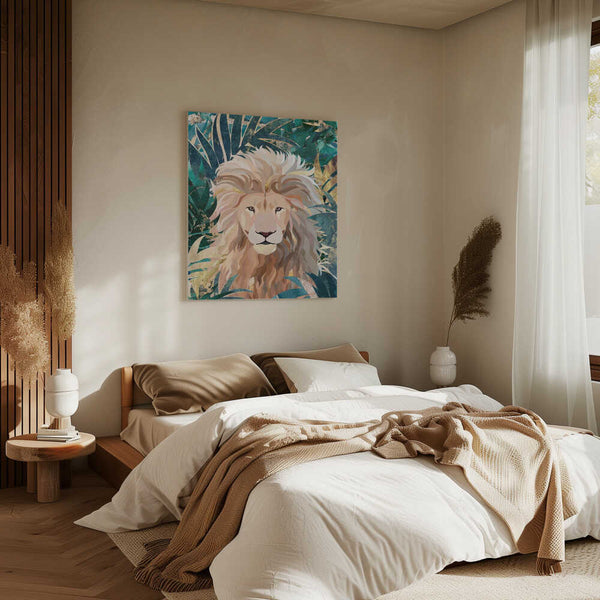 Tablou canvas „Lion Jungle 2” de Sarah Manovski