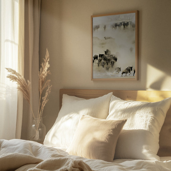 Tablou înramat „Swarming” de Husain Alfraid