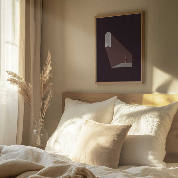 Tablou înramat „Enlighten me” de Maarten Léon