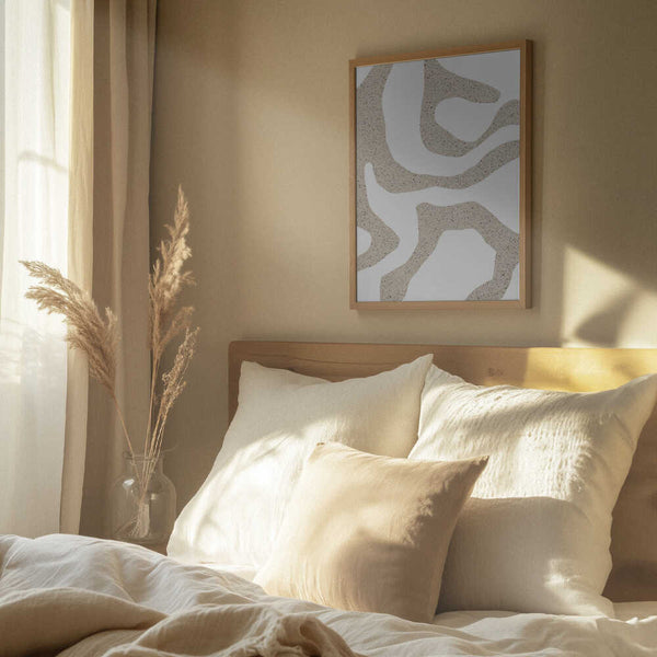 Tablou înramat „Sandy Contours” de uplusmestudio