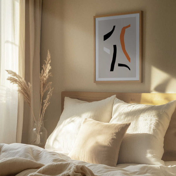 Tablou înramat „Colorful Curved Shapes” de uplusmestudio