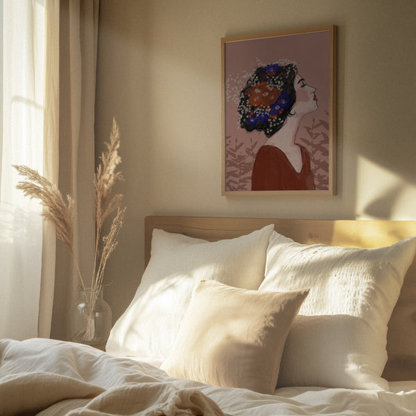 Tablou înramat „Blossoms in Profile” de Treechild