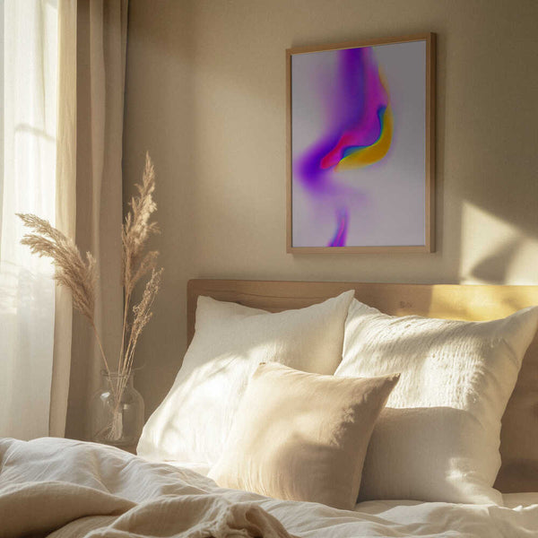 Tablou înramat „Neon Whirl” de Treechild