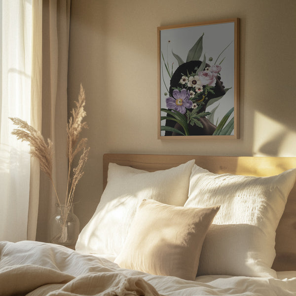 Tablou înramat „Purple flower” de Frida Floral Studio