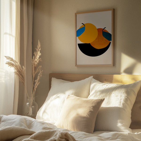 Tablou înramat „Two Oranges” de Kubistika