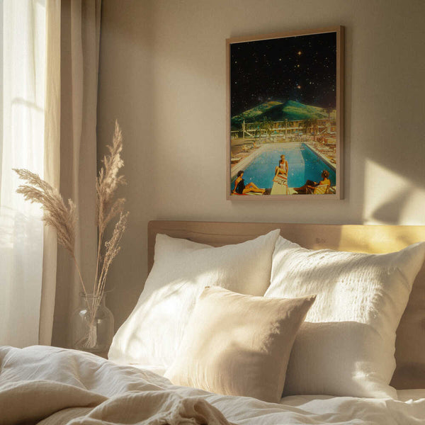 Tablou înramat „Space Pool” de Taudalpoi