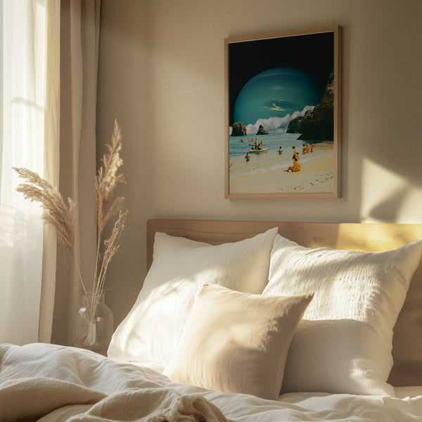 Tablou înramat „Space Beach” de Taudalpoi