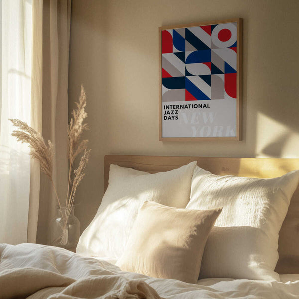 Tablou înramat „Jazz Days New York” de Kubistika
