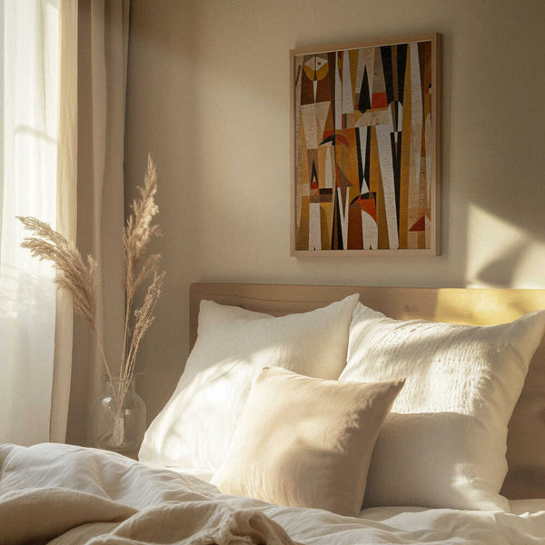 Tablou înramat „Geometric Harmony” de Treechild