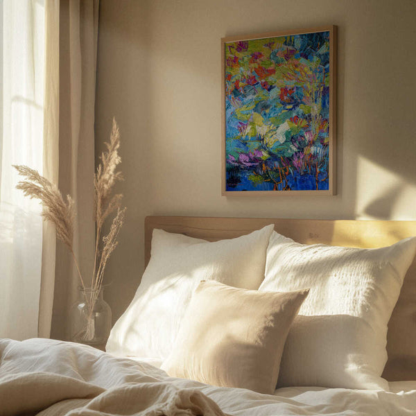 Tablou înramat „Radiant Pond Sonata” de Dorothy Fagan